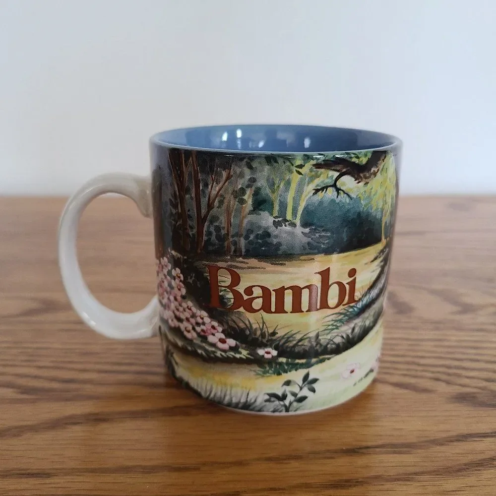Vintage Disney Store Bambi Thumper Flower Coffee Mug Cup 12 Ounce EUC